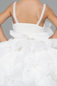 Robe de Soirée Enfants Courte Blanc ABK2433