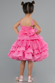 Robe de Soirée Enfants Courte Rose ABK2433