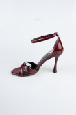 Chaussure de soirée Cuir Verni Rouge Bordeaux ABR1156