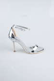 Chaussure de soirée Cuir Verni Argent ABR1157
