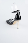 Chaussure de soirée Cuir Verni Noir ABR1157