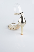 Chaussure de soirée Cuir Verni Or ABR1158