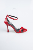 Chaussure de soirée Cuir Verni Rouge ABR1158