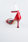 Chaussure de soirée Cuir Verni Rouge ABR1158
