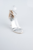 Chaussure de soirée Satin Argent ABS1157