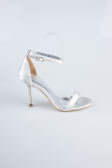 Chaussure de soirée Satin Argent ABS1157