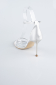 Chaussure de soirée Satin Argent ABS1157