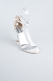 Chaussure de soirée Satin Argent ABS1158