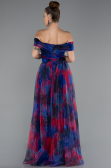 Robe de Soirée Longue Bleu Marine ABU5262