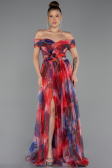 Robe de Soirée Longue Orange ABU5262