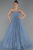 Robe de Soirée Longue Indigo ABU5265