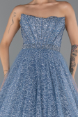 Robe de Soirée Longue Indigo ABU5265