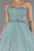 Robe de Soirée Longue Menthe ABU5265