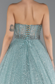 Robe de Soirée Longue Menthe ABU5265
