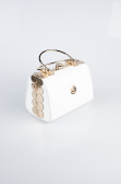 Sac de Soirée Luxe Cuir Blanc KC170