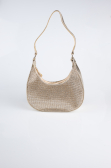 Sac de Soirée Luxe Pierreux Or V909