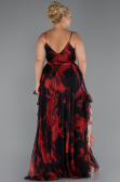 Robe De Graduation Grande Taille Longue Rouge ABU5267