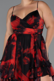 Robe De Graduation Grande Taille Longue Rouge ABU5267