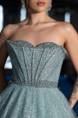 Robe de Soirée Longue Menthe ABU5265