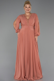 Robe Grande Taille Longue Mousseline Pelure D'oignon ABU5276