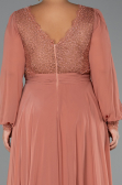Robe Grande Taille Longue Mousseline Pelure D'oignon ABU5276