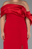 Robe Grande Taille Longue Rouge ABU5047