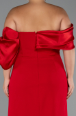 Robe Grande Taille Longue Rouge ABU5047