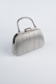 Sac de Soirée Luxe Coupe Au Laser Platine SH839