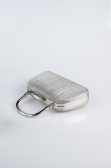 Sac de Soirée Luxe Coupe Au Laser Platine SH839