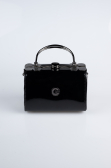 Sac de Soirée Cuir Verni Noir KC170