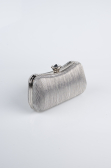 Sac de Soirée Luxe Coupe Au Laser Platine SH855