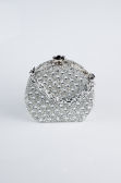 Sac de Soirée Luxe Pierreux Argent SH854
