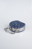 Sac de Soirée Luxe Pierreux Bleu Saxe SH854