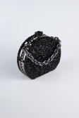 Sac de Soirée Luxe Pierreux Noir SH854