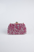 Sac de Soirée Luxe Satin Fushia SH849