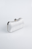 Sac de Soirée Luxe Coupe Au Laser Argent SH855