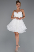 Tenue de Soirée Courte Blanc ABK2435