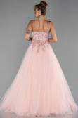 Robe de Soirée Longue Poudre ABU5279