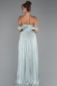Robe de Cérémonie Longue Mousseline Menthe ABU5283