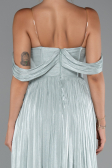 Robe de Cérémonie Longue Mousseline Menthe ABU5283