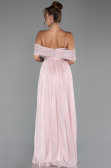 Robe de Cérémonie Longue Mousseline Poudre ABU5283