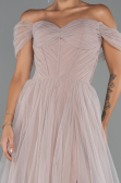 Robe de Soirée Longue Poudre ABU5302