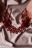 Accessoire de Cheveux Rouge Bordeaux TK222