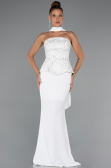 Robe de Soirée Longue Blanc ABU5320