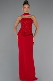 Robe de Soirée Longue Rouge ABU5320