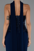 Robe de Soirée Longue Bleu Marine ABU5320