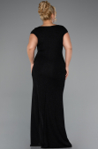 Robe Grande Taille Longue Noir ABU5317