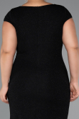 Robe Grande Taille Longue Noir ABU5317