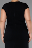Robe De Invitation Grande Taille Midi Noir ABK2445