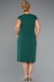 Robe De Invitation Grande Taille Midi Vert ABK2445